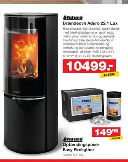 Bauhaus Aduro Brændeovn Aduro 22.1 Lux tilbud