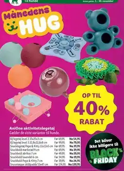 Maxi Zoo AniOne aktivitetslegetøj tilbud