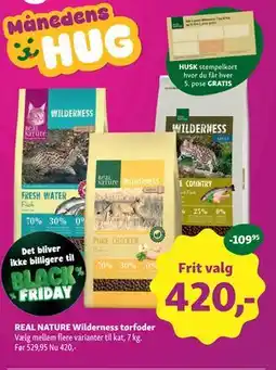 Maxi Zoo REAL NATURE Wilderness tørfoder, DKK 420 tilbud