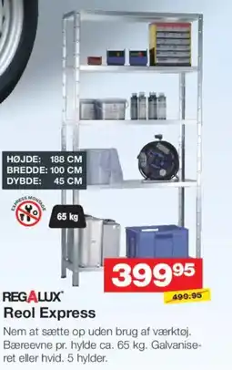 Bauhaus REGALUX Reol Express tilbud