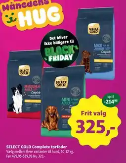 Maxi Zoo SELECT GOLD Complete tørfoder, DKK 325 tilbud