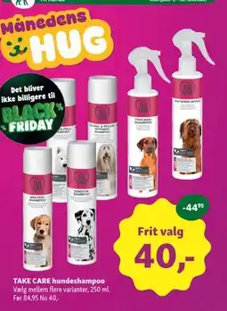 Maxi Zoo TAKE CARE hundeshampoo, DKK 40 tilbud
