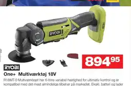 Bauhaus RYOBI One+ Multiværktøj 18V tilbud