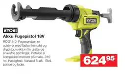 Bauhaus RYOBI Akku Fugepistol 18V tilbud