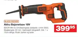 Bauhaus BLACK+DECKER Akku Bajonetsav 18V tilbud