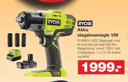 Bauhaus RYOBI Akku slagskruenøgle 18V tilbud