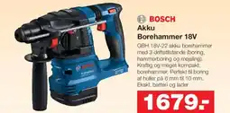 Bauhaus BOSCH Akku Borehammer 18V tilbud