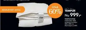 TEMPUR DYNE., DKK 999