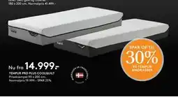SENG TEMPUR PRO PLUS COOLQUILT tilbud