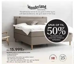 SENG WONDERLAND C5 KONTINENTALSENG, DKK 15999 tilbud