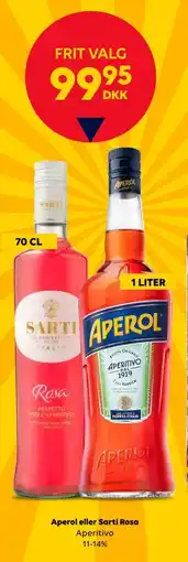 BorderShop Aperol eller Sarti Rosa, DKK 99.95 tilbud