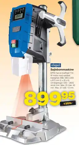 Bauhaus Scheppach søjleboremaskine tilbud