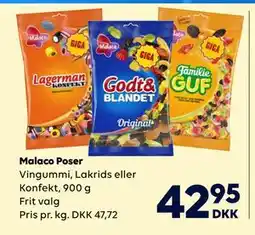 BorderShop Malaco Poser, DKK 42.95 tilbud