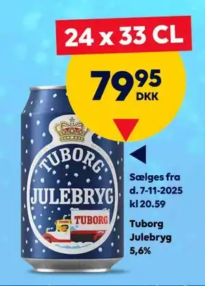 Tuborg Julebryg 5,6%, DKK 79.95