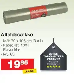 Bauhaus Affaldssække tilbud