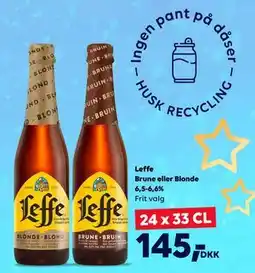 BorderShop Leffe Brune eller Blonde 6,5-6,6%, DKK 145 tilbud