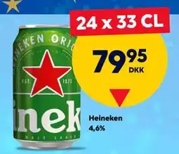 BorderShop Heineken 4,6%, DKK 79.95 tilbud