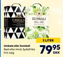 BorderShop Umbala eller Zumbali, DKK 79.95 tilbud