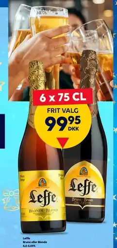 BorderShop Leffe Brune eller Blonde 6,6-6,65%, DKK 99.95 tilbud