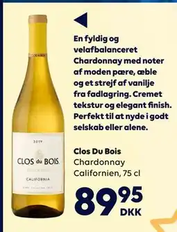 BorderShop Clos Du Bois, DKK 89.95 tilbud