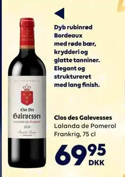 BorderShop Clos des Galevesses, DKK 69.95 tilbud