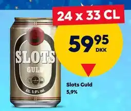 BorderShop Slots Guld 5,9%, DKK 59.95 tilbud