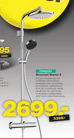 Bauhaus Hansgrohe brusesæt stamis s tilbud