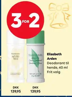 BorderShop Elizabeth Arden, DKK 139.95 tilbud