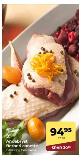 Dagrofa Food Service Andebryst Berberi canette tilbud