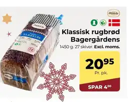 Dagrofa Food Service Klassisk rugbrød Bagergårdens tilbud