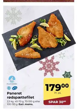 Dagrofa Food Service Paneret rødspættefilet tilbud