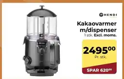 Dagrofa Food Service Kakaovarmer m/dispenser tilbud