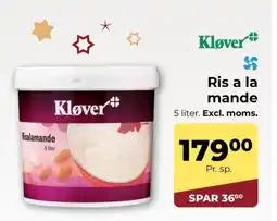 Dagrofa Food Service Kløver Ris a la mande tilbud