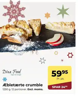 Dagrofa Food Service Æbletærte crumble tilbud
