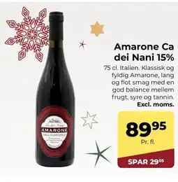 Dagrofa Food Service Amarone Ca dei Nani 15% tilbud