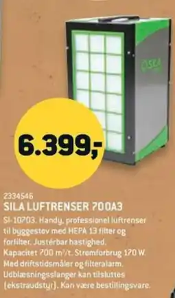 XL-BYG Sila luftrenser 700a3 tilbud