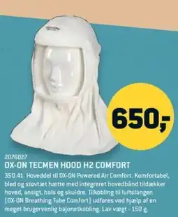 XL-BYG Ox-on tecmen hood h2 comfort tilbud