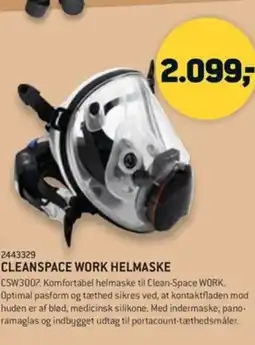 XL-BYG Cleanspace work helmaske tilbud