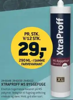 XL-BYG Xtraproff ms byggefuge tilbud