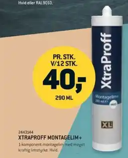 XL-BYG Xtraproff montagelim+ tilbud
