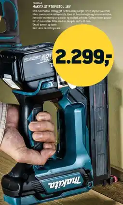 XL-BYG Makita stiftepistol 18v tilbud