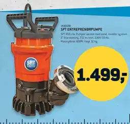 XL-BYG Spt entreprenørpumpe tilbud