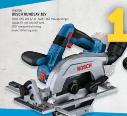 XL-BYG Bosch rundsav 18v tilbud