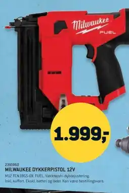 XL-BYG Milwaukee dykkerpistol 12v tilbud