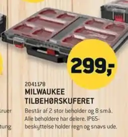 XL-BYG Milwaukee tilbehørskuferet tilbud