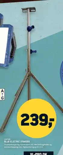 XL-BYG Blue electric stander tilbud