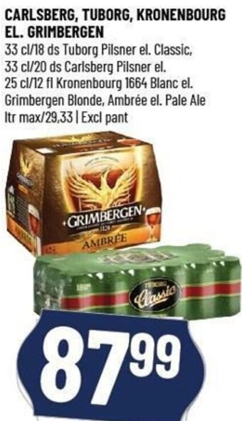 Løvbjerg Carlsberg,Tuborg, Kronenbourg El. Grimbergen tilbud