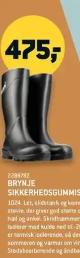 XL-BYG Brynje sikkerhedsgummistøvle tilbud