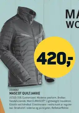 XL-BYG Mascot quiltjakke tilbud