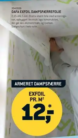 XL-BYG Dafa exfoil dampspærrefolie tilbud
